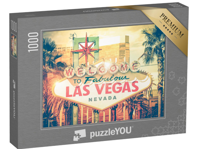 puzzle 1000 dílků „Vítejte v báječném Las Vegas“