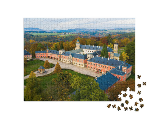 puzzle 1000 dílků „Zámek Sychrov, Česká republika“