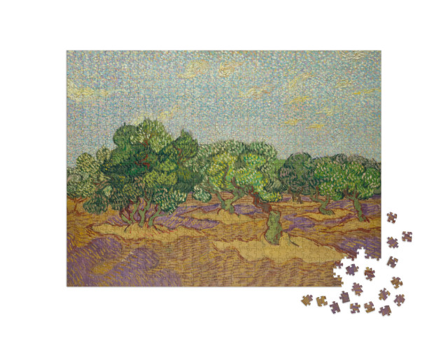 puzzle 1000 dílků „Vincent van Gogh - Olivovníky“