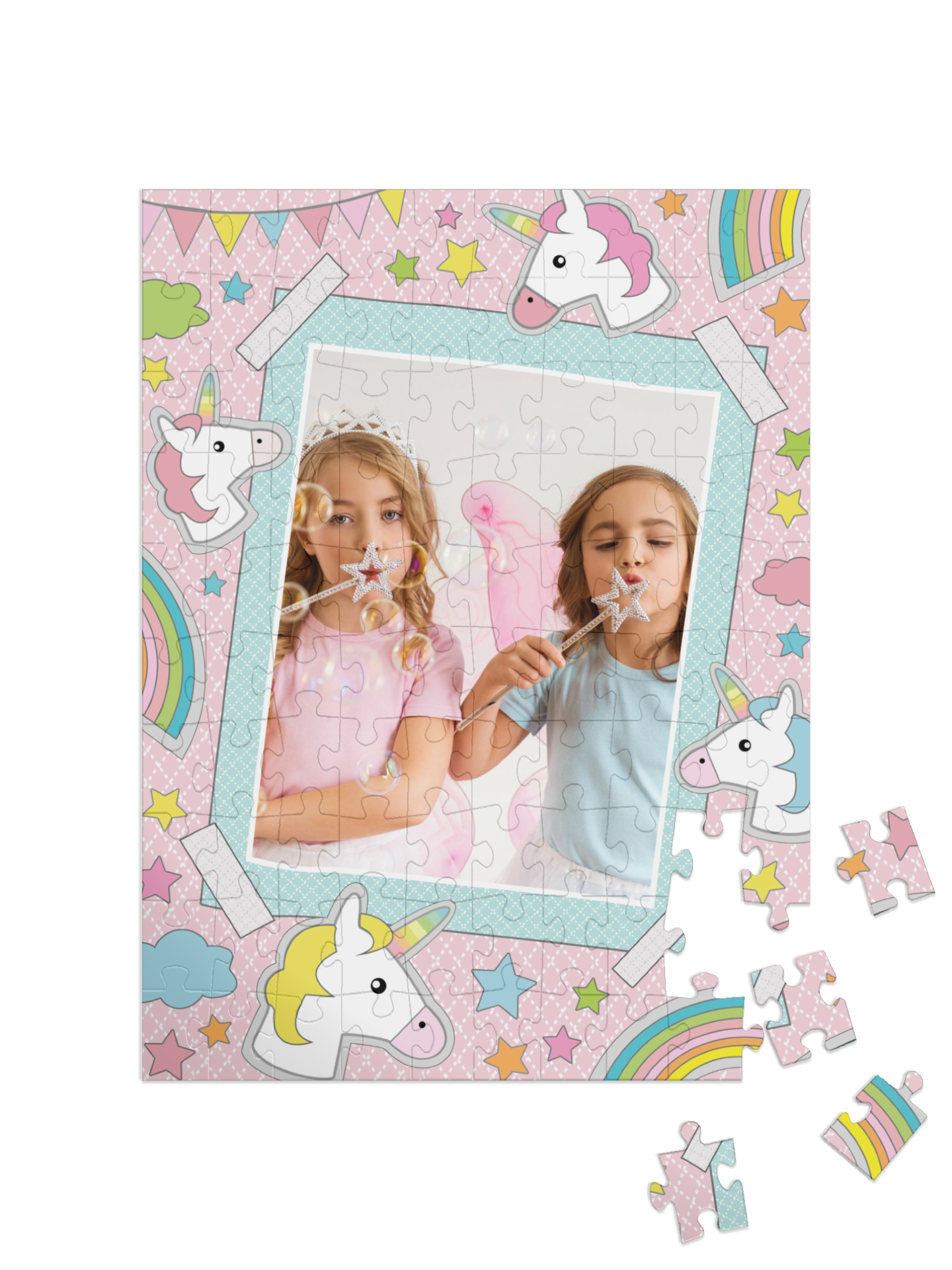 „Samolepky štěstí“ puzzle na výšku