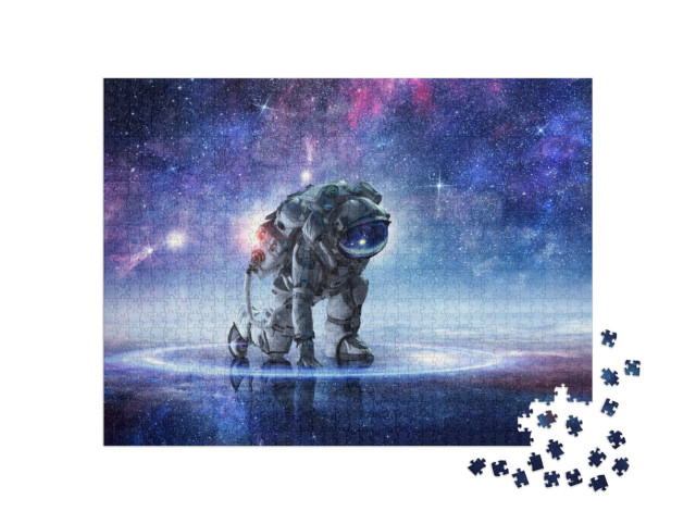 puzzle 1000 dílků „Astronaut začíná chodit“