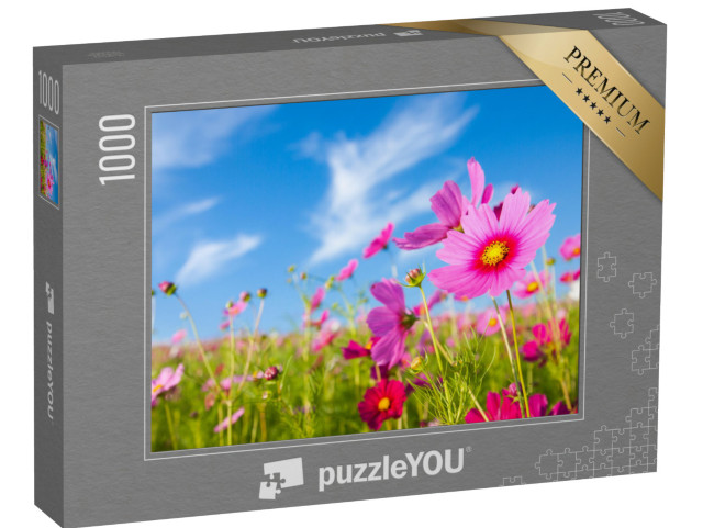 puzzle 1000 dílků „Kvetoucí kosmatcová louka“