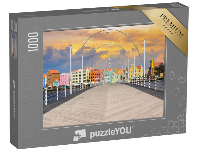 puzzle 1000 dílků „Plovoucí most Pantoon Bridge ve Willemstadu, Curacao“