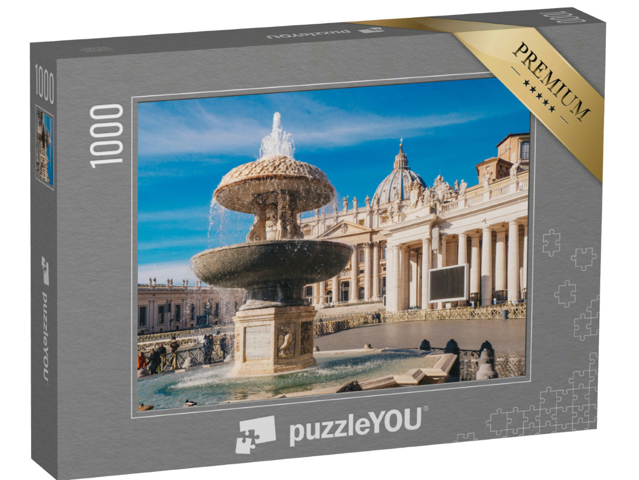 puzzle 1000 dílků „Bazilika svatého Petra a Svatopetrské náměstí“