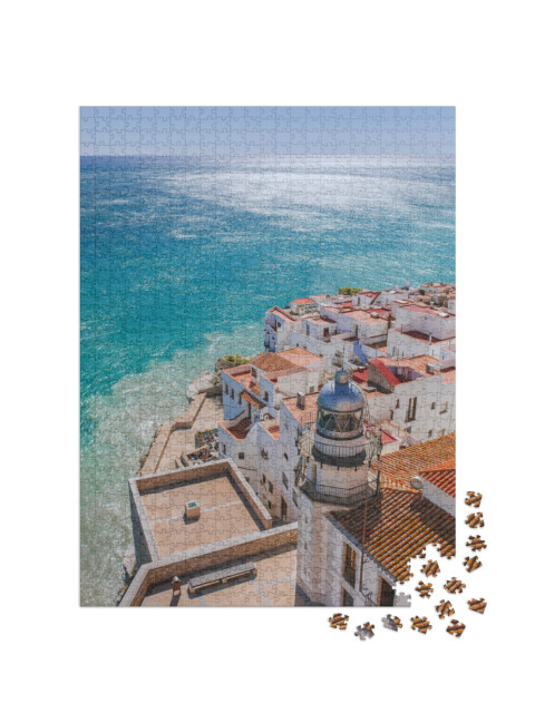 puzzle 1000 dílků „Maják Peñíscola, Valencie, Španělsko“