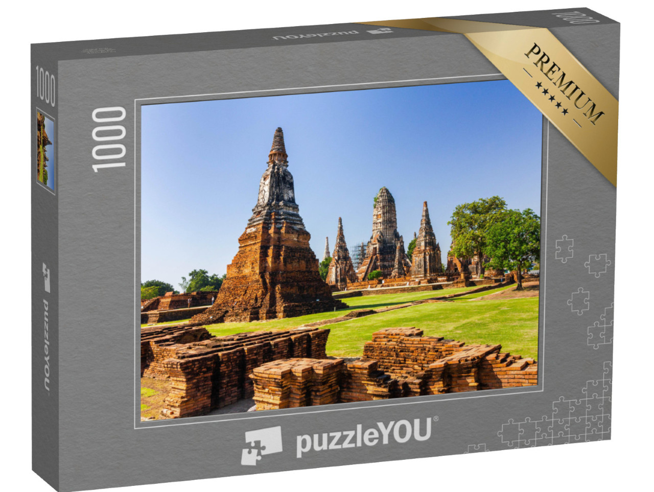 puzzle 1000 dílků „Wat Mahathat, památka světového dědictví UNESCO, starobylé hlavní město Sukhothai, Thajsko“