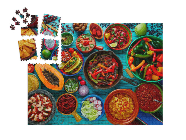 SMART SORTED® | Puzzle 1000 dílků „Mexická jídla“
