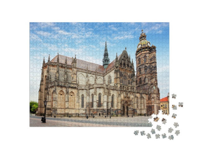 puzzle 1000 dílků „Dóm svaté Alžběty, Košice, Slovensko“