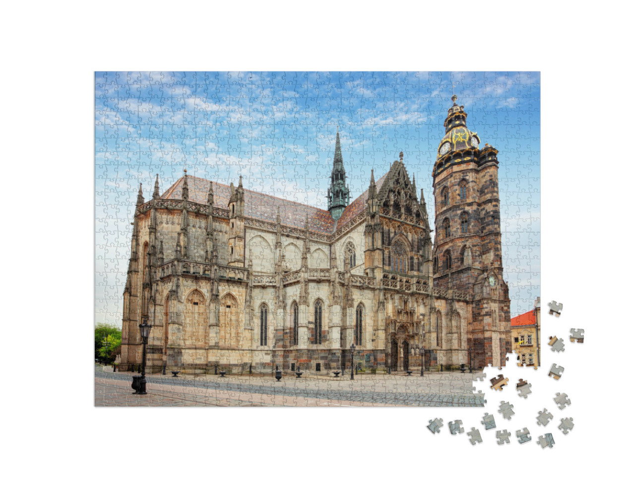 puzzle 1000 dílků „Dóm svaté Alžběty, Košice, Slovensko“