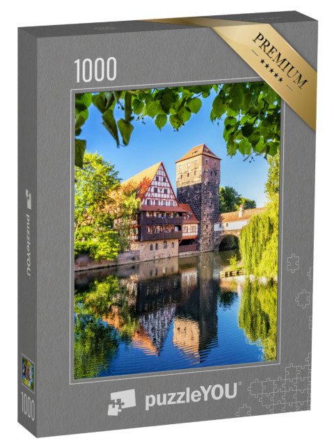 puzzle 1000 dílků „Historické staré město Norimberk, Franky“