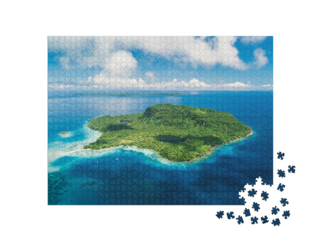 puzzle 1000 dílků „Odlehlý ostrovní ráj u ostrova Santo na Vanuatu“