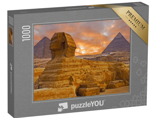 puzzle 1000 dílků „Pohled na Sfingu na Sahaře, Egypt“