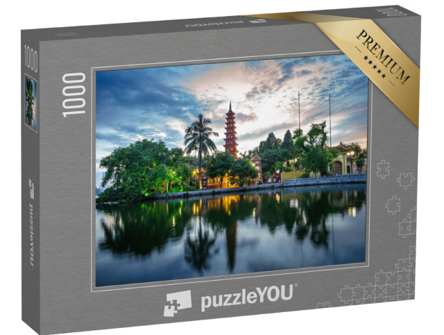 puzzle 1000 dílků „Pagoda Tran Quoc, nejstarší chrám v Hanoji, Vietnam“