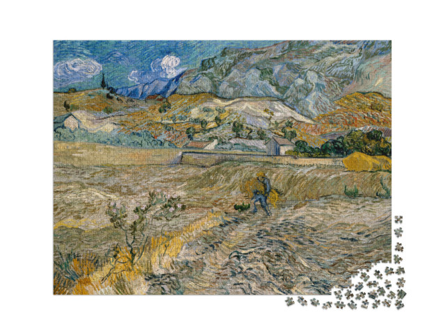 puzzle 2000 dílků „Vincent van Gogh - Krajina v Saint-Rémy“