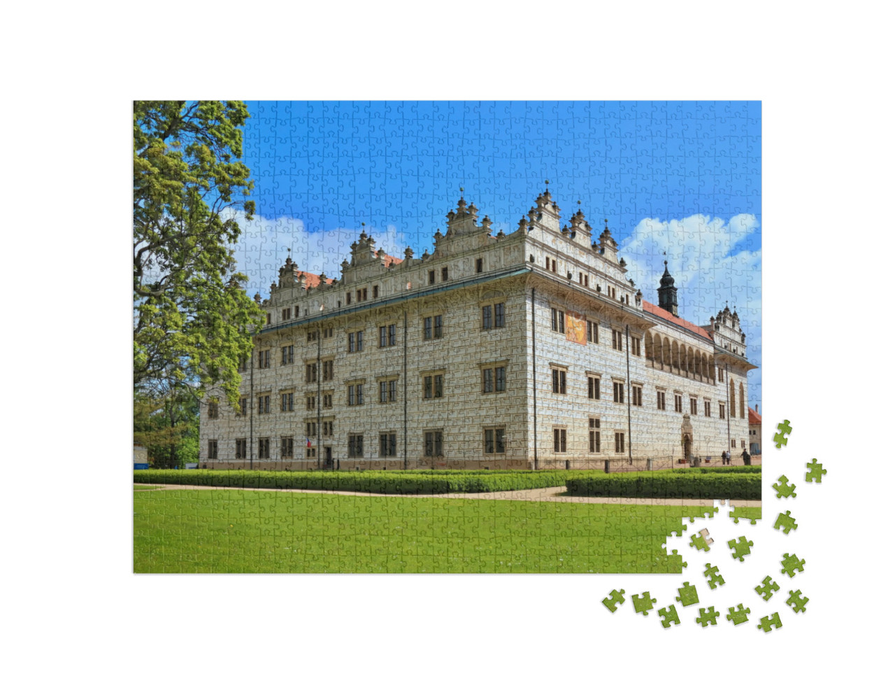 puzzle 1000 dílků „Zámek Litomyšl, památka UNESCO, Česká republika“