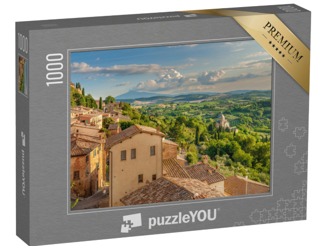 puzzle 1000 dílků „Pohled z Montepulciana na Toskánsko, Itálie“