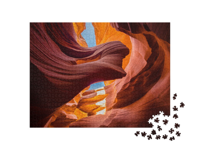 puzzle 1000 dílků „Pískovcové útvary v Antelope Canyon, Arizona, USA“