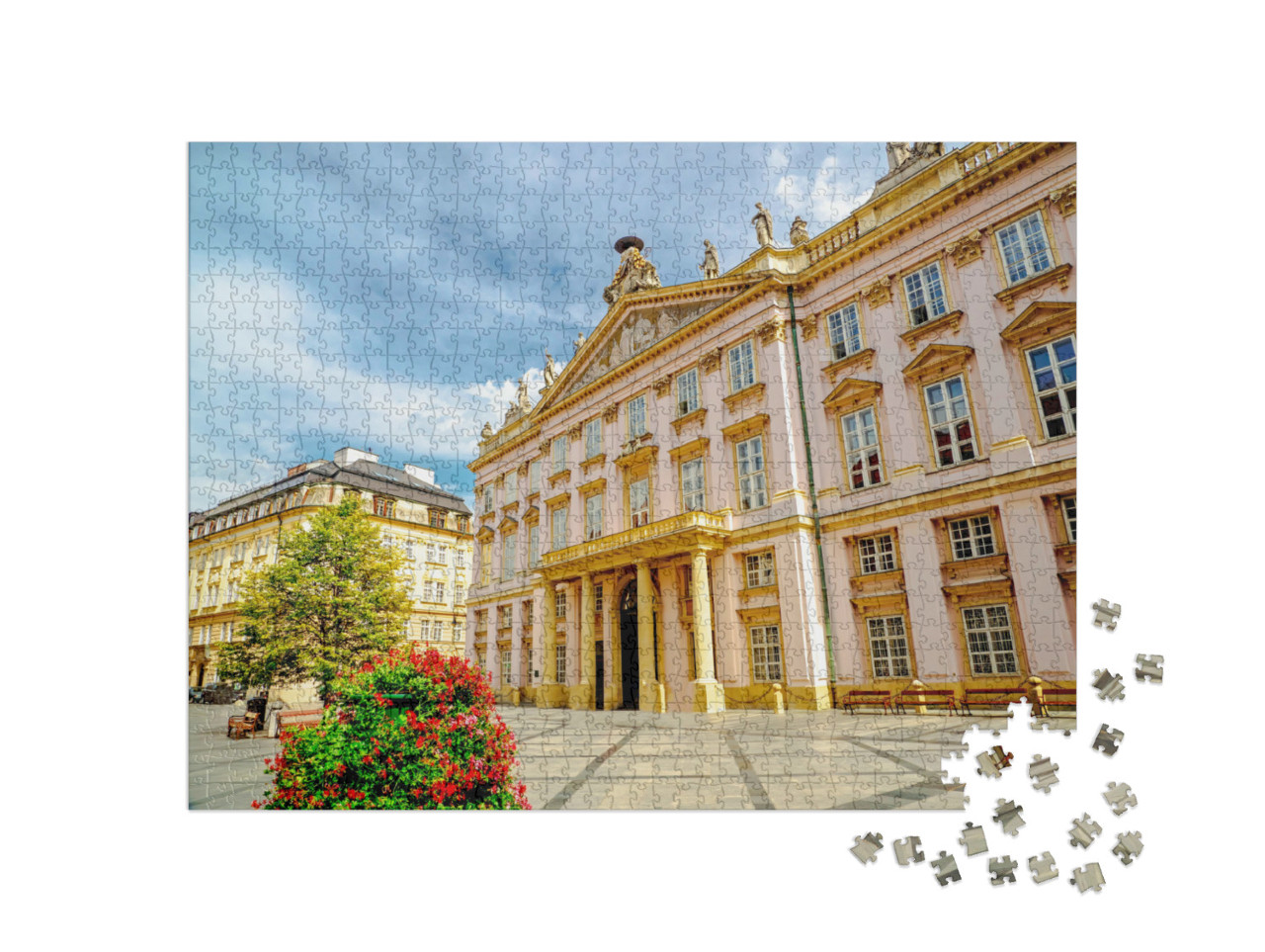 puzzle 1000 dílků „Primaciální palác v historickém centru Bratislavy, Slovensko“