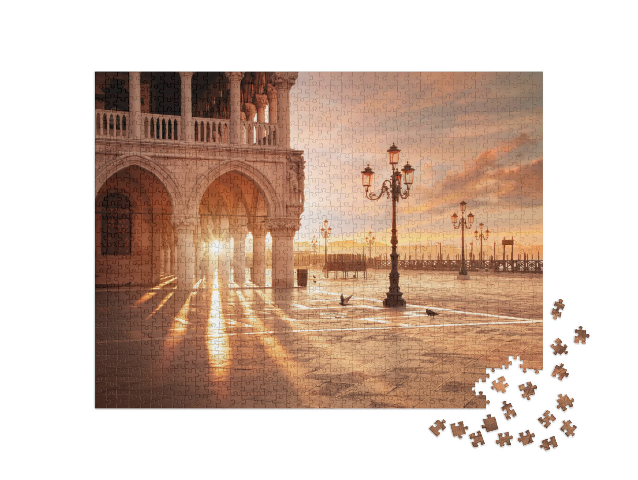 puzzle 1000 dílků „San Marco v Benátkách při východu slunce“