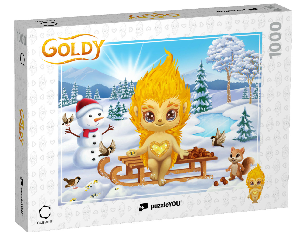 puzzle 1000 dílků „GOLDY: Zima“