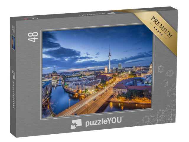 puzzle 48 dílků „Pohled na večerní Berlín“