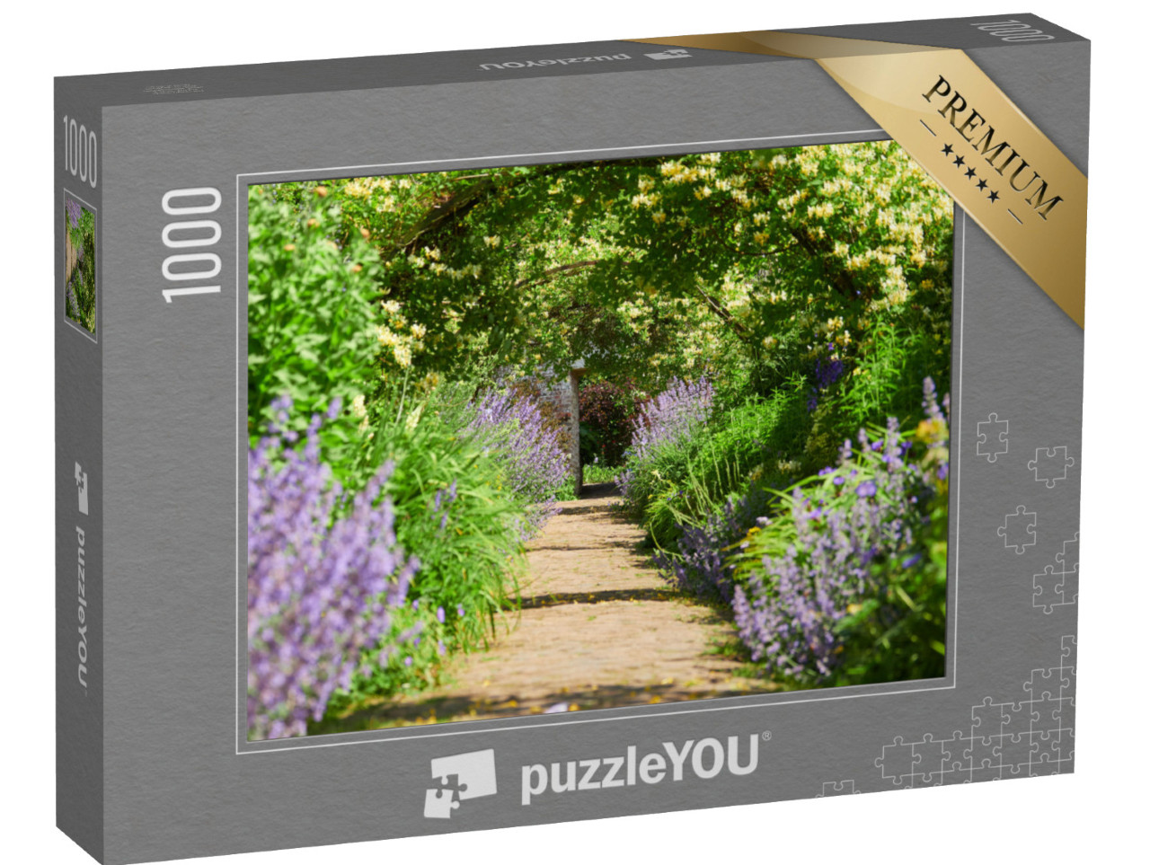 puzzle 1000 dílků „Zahradní cesta v anglické zahradě“