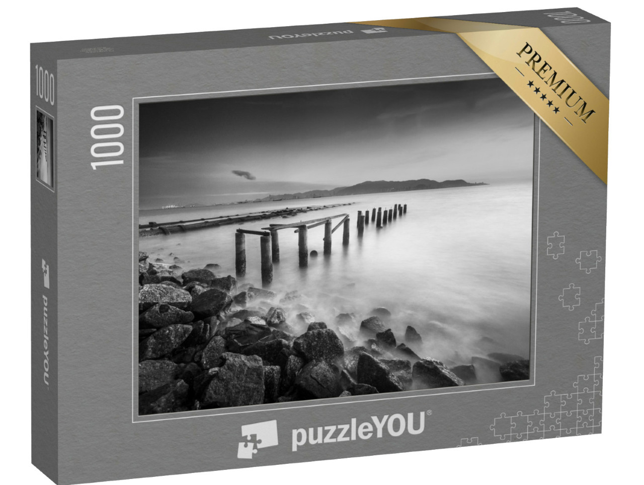 puzzle 1000 dílků „Opuštěné molo na ostrově Pulau Pinang, Malajsie“