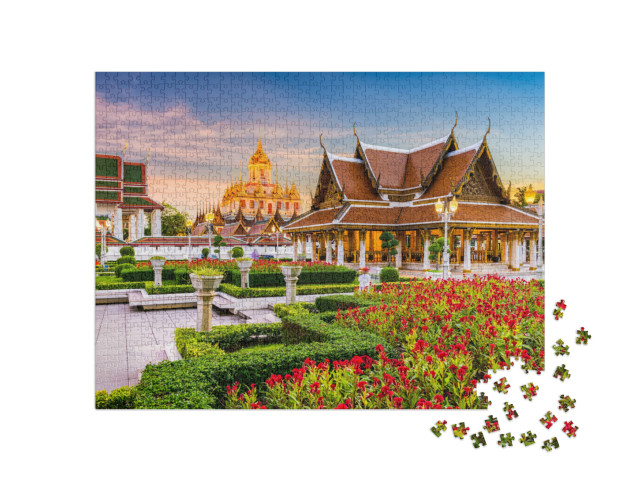 puzzle 1000 dílků „Chrám Wat Ratchanatdaram v Bangkoku, Thajsko“