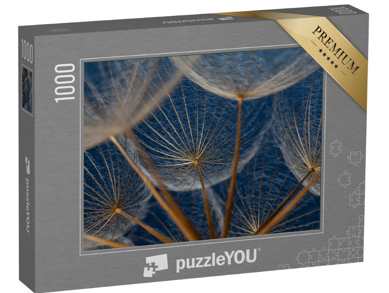 puzzle 1000 dílků „Makro snímek: Prvky pampelišky“