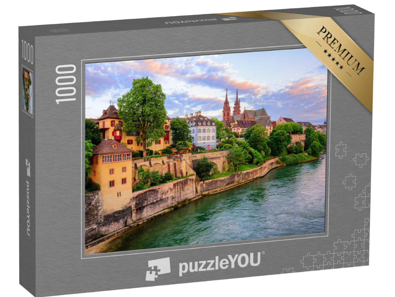 puzzle 1000 dílků „Staré město Basileje, Švýcarsko“