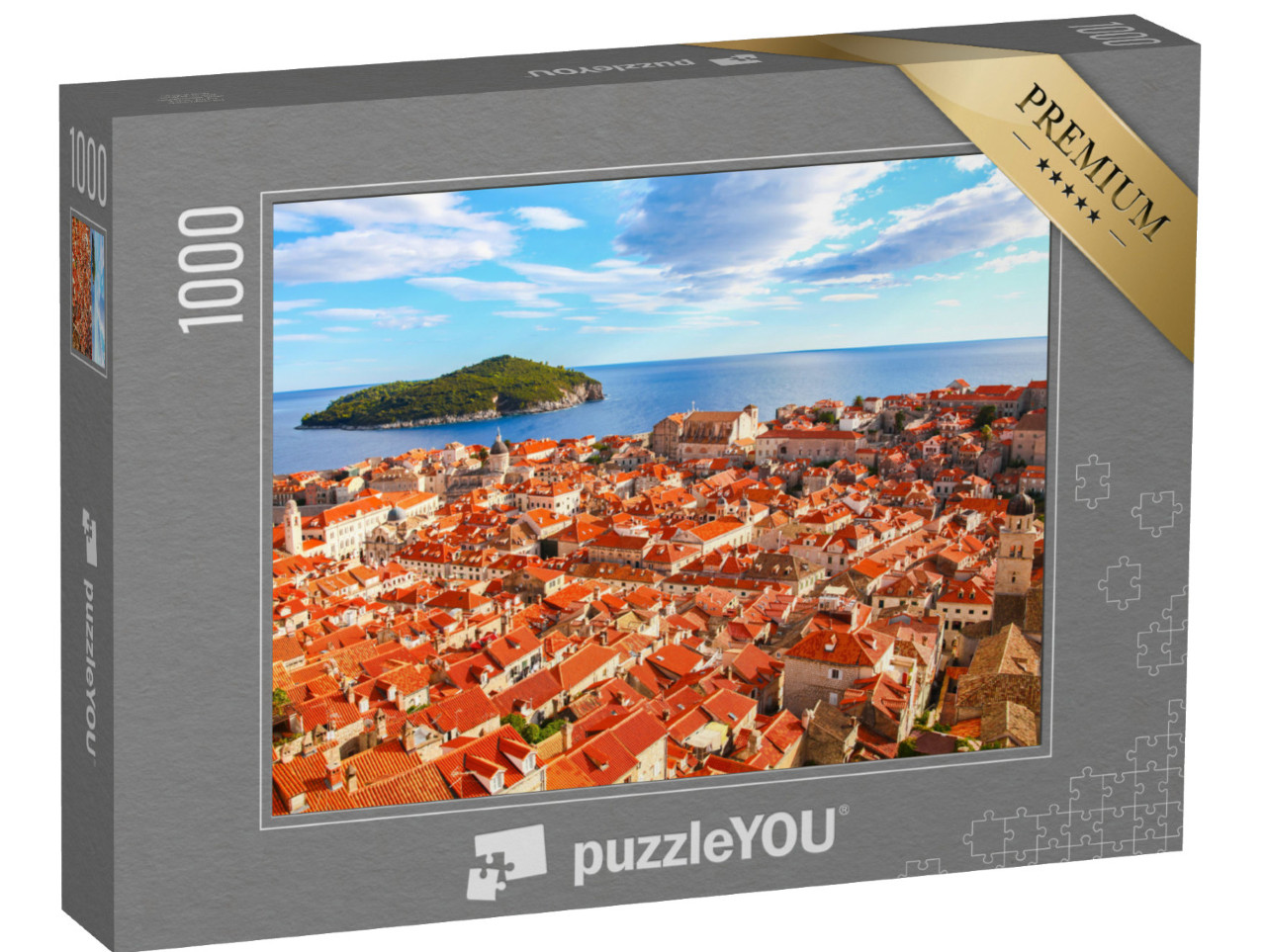 puzzle 1000 dílků „Staré město Dubrovník na Jadranu, Chorvatsko“