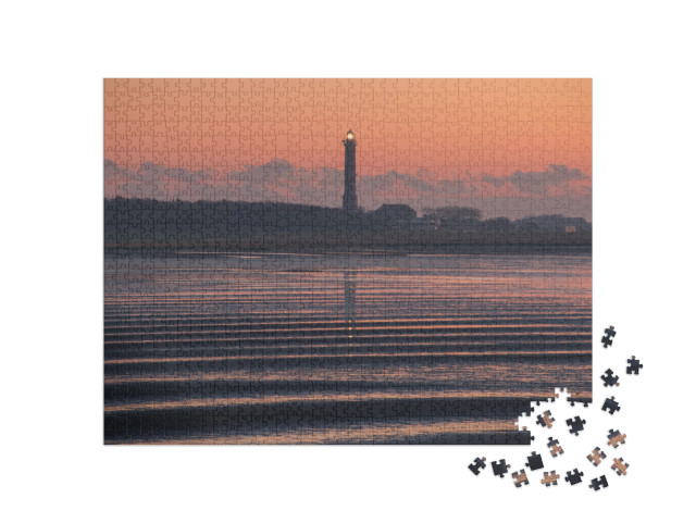 puzzle 1000 dílků „Maják Norderney při východu slunce“