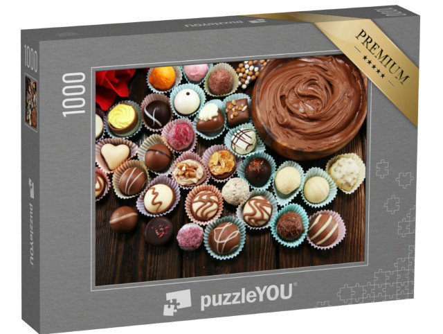 puzzle 1000 dílků „Belgická cukrárna: čokoláda všeho druhu“