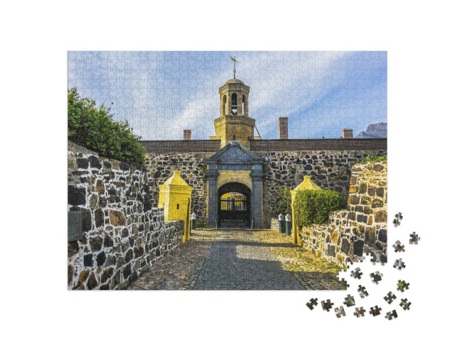 puzzle 1000 dílků „Vstup do hradu Dobré naděje neboli Cape Town Castle, Kapské Město, Jihoafrická republika“