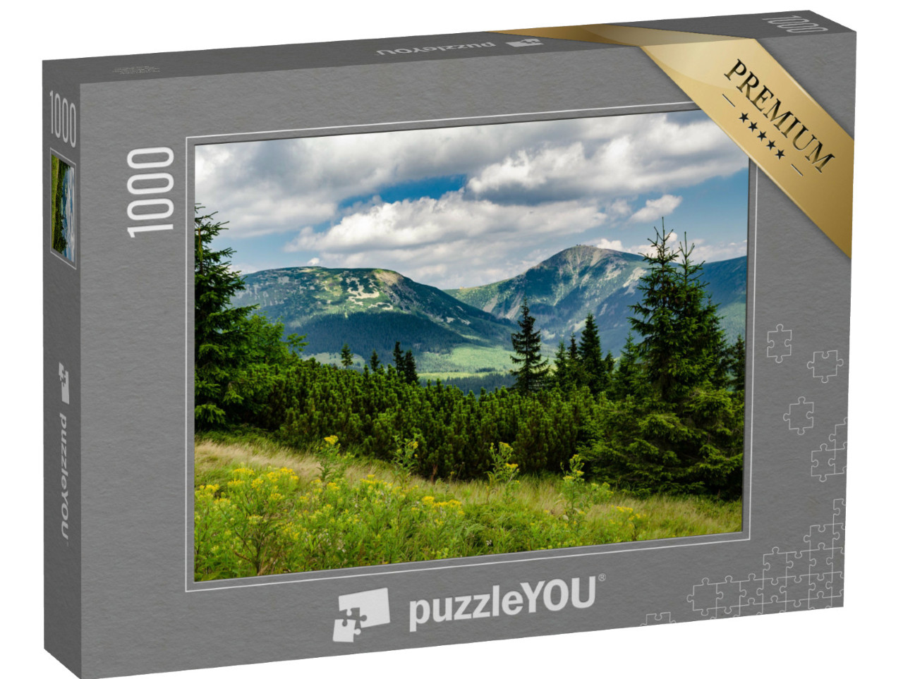 puzzle 1000 dílků „Sněžka, Krkonoše, Česká republika“