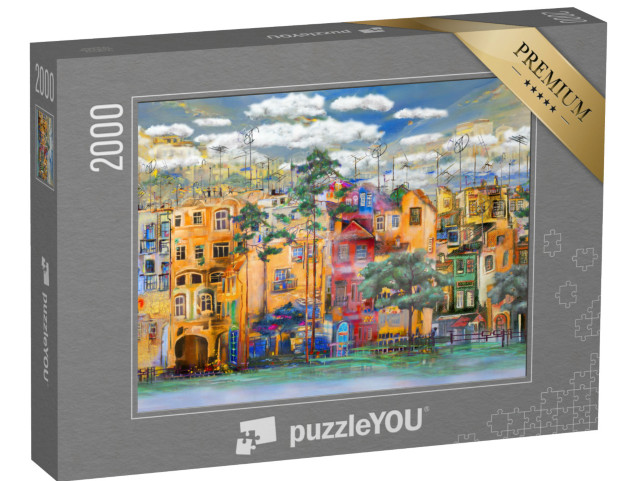 puzzle 2000 dílků „Rekreační středisko v Itálii“