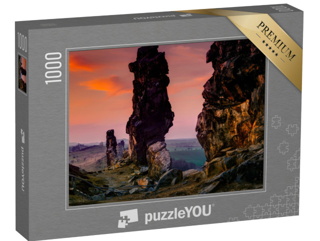 puzzle 1000 dílků „Čertova stěna, pohoří Harz, Německo“
