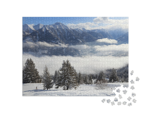 puzzle 1000 dílků „Lyžařské středisko Bad Gastein“