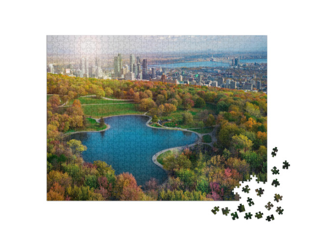 puzzle 1000 dílků „Montreal na podzim“