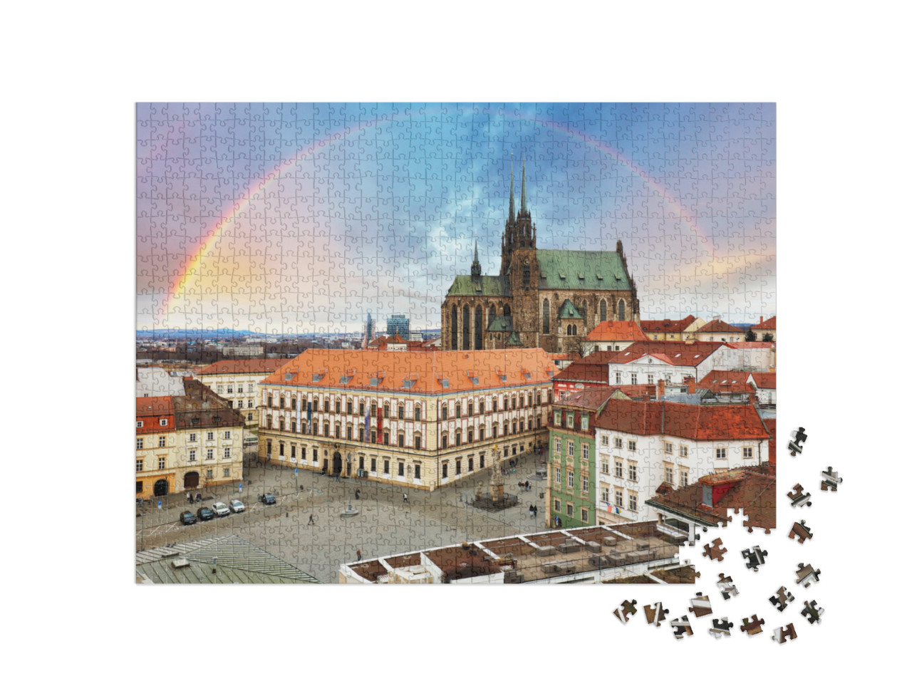 puzzle 1000 dílků „Náměstí Svobody, Brno“