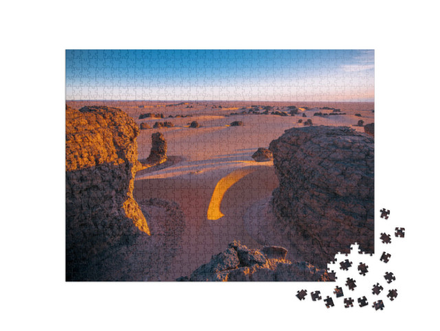 puzzle 1000 dílků „Saharská poušť, Alžírsko“