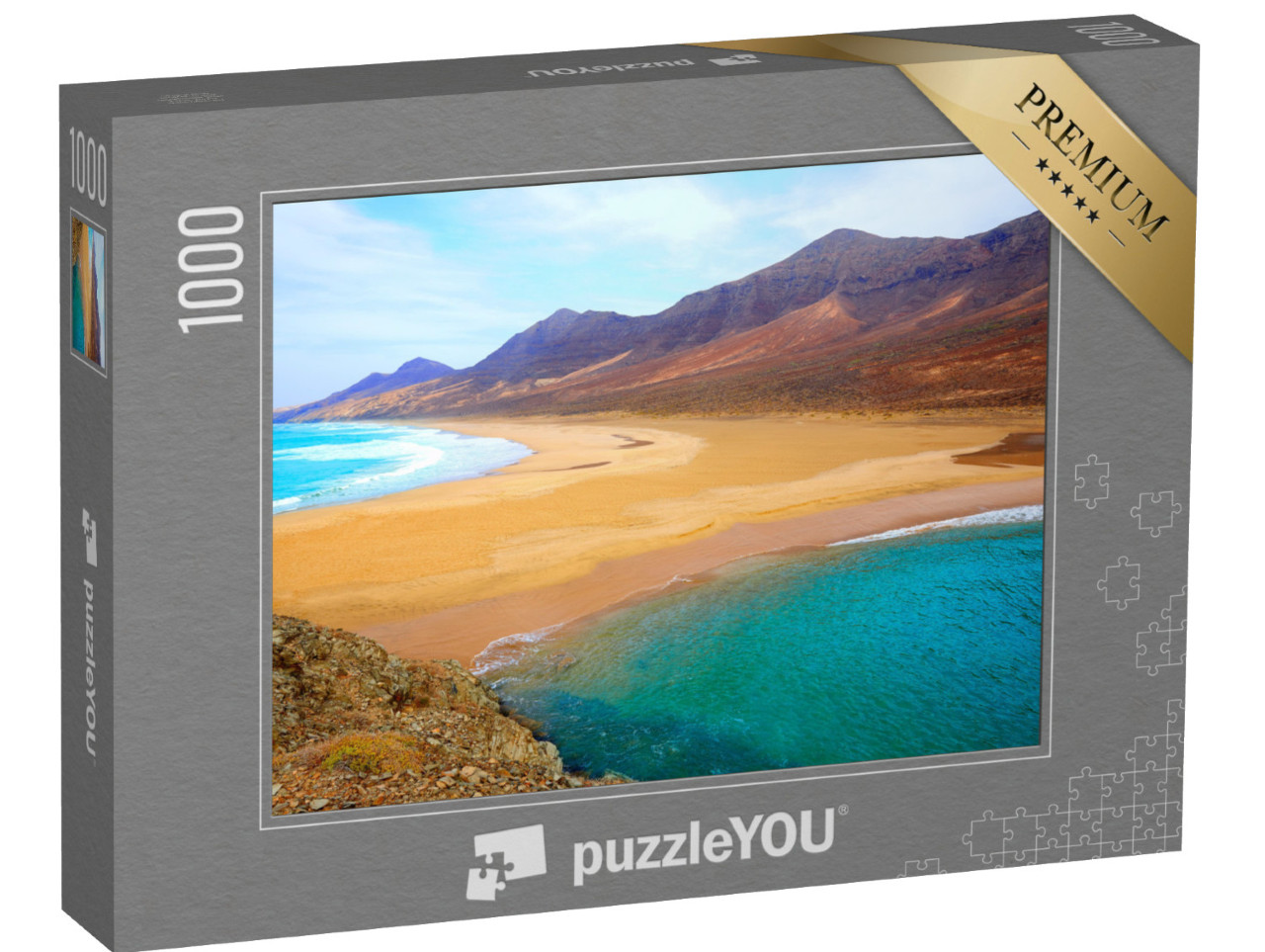 puzzle 1000 dílků „Pláž Barlovento, Fuerteventura, Kanárské ostrovy, Španělsko“