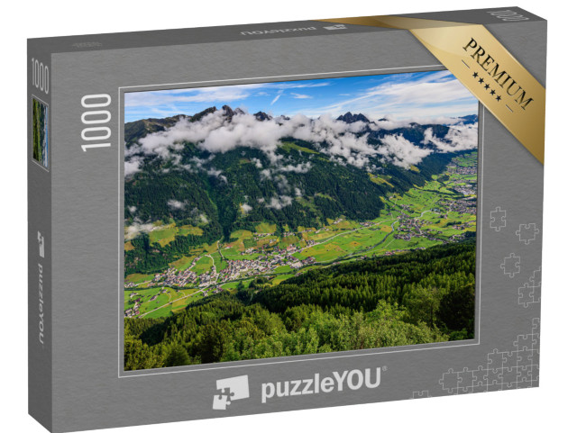 puzzle 1000 dílků „Údolí Stubai ráno“