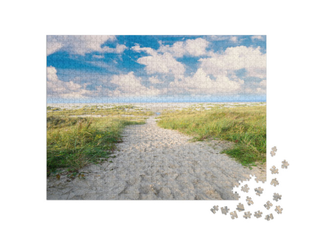 puzzle 1000 dílků „Duny ostrova Langeoog v Severním moři“