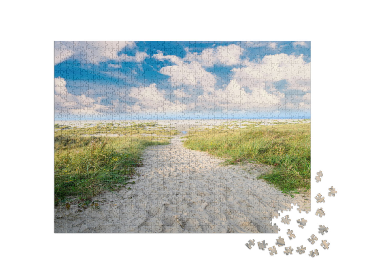 puzzle 1000 dílků „Duny ostrova Langeoog v Severním moři“