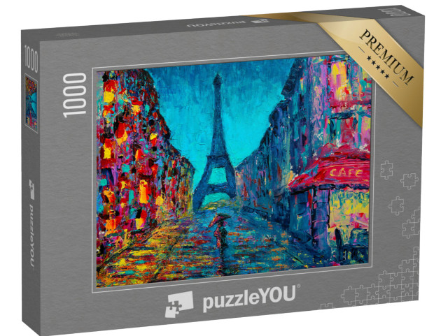 puzzle 1000 dílků „Pařížská pouliční malba“