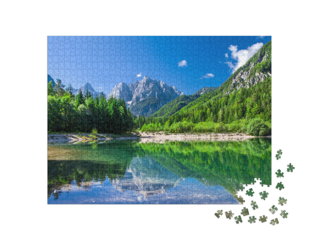 puzzle 1000 dílků „Národní park Triglav v Julských Alpách, Slovinsko“