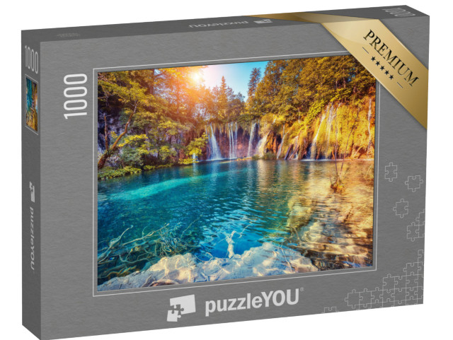 puzzle 1000 dílků „Národní park Plitvická jezera, Chorvatsko“