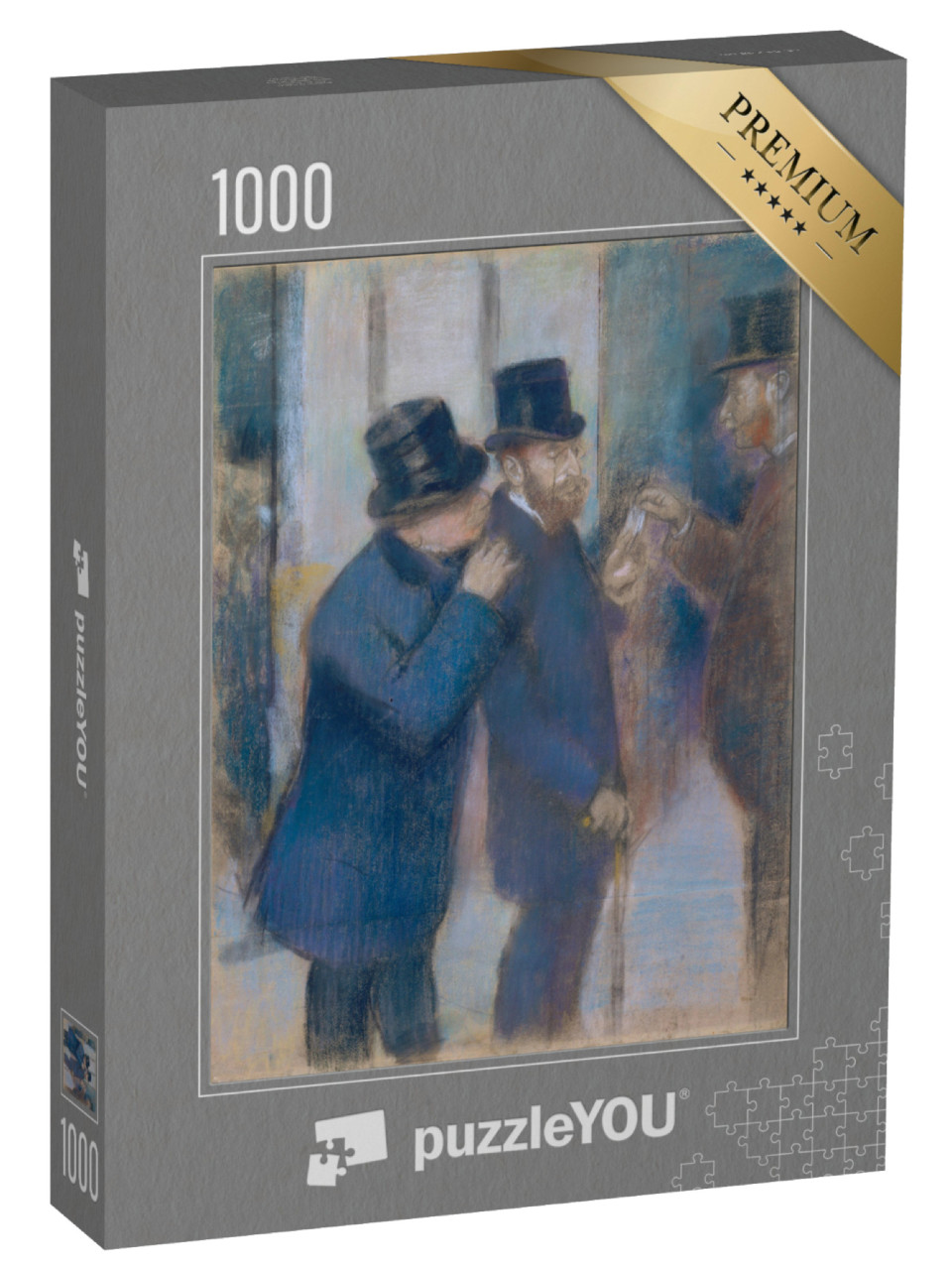 puzzle 1000 dílků „Edgar Degas - Portréty na burze“