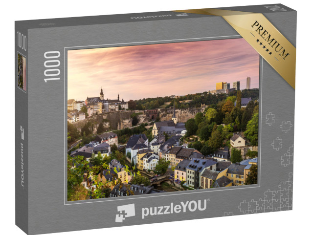 puzzle 1000 dílků „Krásné město Lucemburk v Evropě“